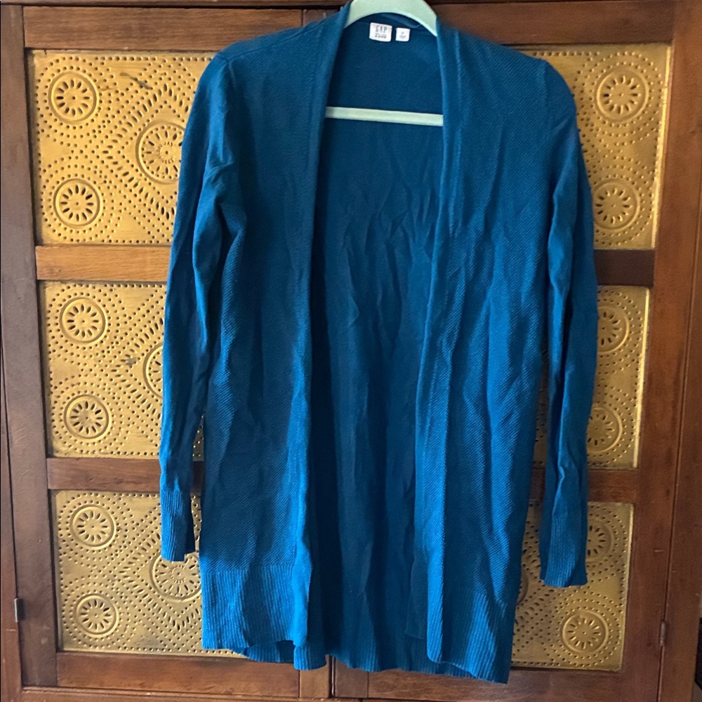 GAP Teal Women's Long Cardigan